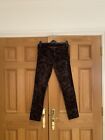 Citizens Of Humanity Brown Velour Paisley Print Skinny Jeans, W27