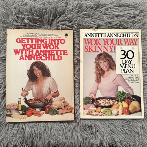 Vintage Wok Cookbooks 1980’s Annette Annechild