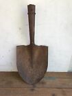 Old Rusty Digging Shovel marked W 7 Tempered USA Farm Garden Construction Tool