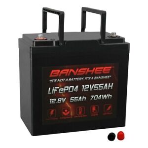 Banshee 12V 55AH  LiFePO4 Deep Cycle Battery for GC12V45 PC12550 PG-12V55
