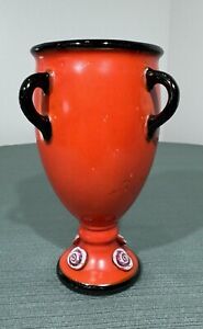 Weller Pottery Noval Vase In Rare Red Color