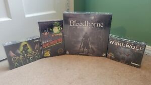 Tabletop Card Game Lot: Bloodborne Werewolf Boss Monster One Night Alien NEW