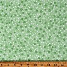 Flannel Stars on Green Kids Baby Cotton Flannel Fabric Print by the Yard D275.30