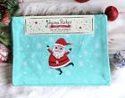 4 Johanna Parker Christmas Retro Santa Claus Placemats Holiday Cotton 13x19 Set