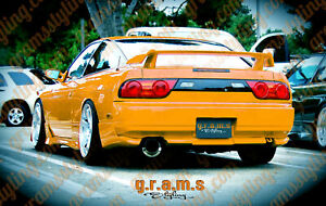 Type X Style Rear Bumper Spats for Nissan S13 180SX Silvia Performance Racing v9
