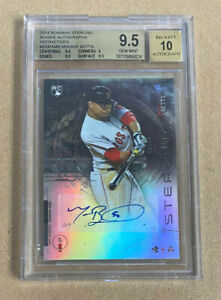 2014 Bowman Sterling Refractor Auto Mookie Betts RC BGS 9.5/10 Auto #115/150