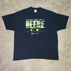 JOHN DEERE Shirt Mens XXL 2XL Black Nothing Runs Like A Deere Equipment CAMO