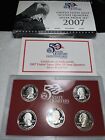 New Listing2007 US Mint 50 State Quarters Silver Proof Set 5 Coins