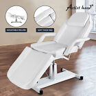 White Adjustable Hydraulic Facial Bed Tattoo Chair Massage Table SpaSalon Beauty