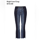 NWT Women's CABI High-Low Crop Jeans Size 10 #6281