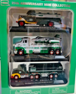 NEW *  2023 Hess Toy Mini 3 Trucks  -  NIB -25th Anniversary Set 