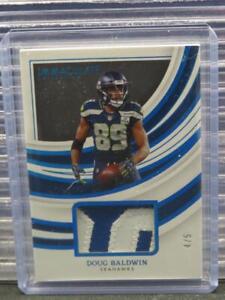 New Listing2022 Immaculate Doug Baldwin Platinum Remarkable Patch #4/5 Seahawks