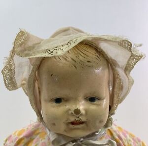 New ListingComposition Baby Doll 14 1/2”  Marked 20 Unidentified Antique Vintage 20s-30’s