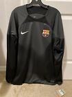 Nike FC Barcelona Long Sleeve Black Goalkeeper Men's Jersey DV1878-061 Size XL