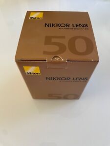 Nikon Nikkor AF-S 50mm f1.8G prime lens - lightly used, mint, complete in box