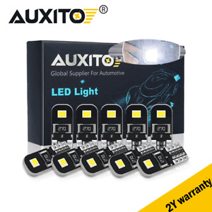 AUXITO 10X T10 194 168 W5W LED Car HID White CANBUS Error Free Wedge Light Bulb (For: More than one vehicle)
