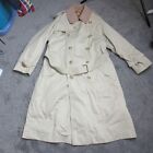Burberry Trench Coat Mens 40 Regular Brown Nova Check  Rain Vintage