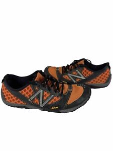 New Balance Minimus Mens Size 10 Trail Running Shoes Vibram Sole, Orange & Black