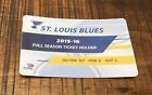 Connor McDavid NHL Debut Season 2015-16 St. Louis Blues Hockey Ticket Pass Card