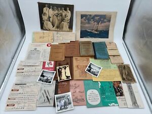Vintage Paper Ephemera Lot - Junk Journals - Receipts, Railroad, Photos ++