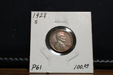 1928 S Lincoln Wheat Cent Lot P61