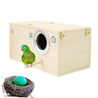 New Listing7'' Wooden Bird Breeding Nest Box Parakeet Budgie Cockatiel Nesting Window