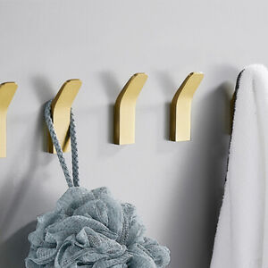 Aluminum Self Adhesive Wall Hook Stick Bathroom Door Removable Coat Hooks Tool