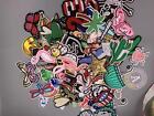 Lots of Random Cartoon Letter Embroidered Patches Iron on Mixed Clothing Badge