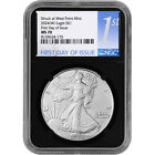 2024 (W) American Silver Eagle - NGC MS70 First Day Issue 1st Label Black Core