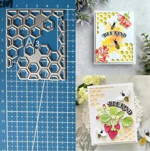Metal Cutting Dies Honeycomb Scrapbooking Embossing Paper Card Crafts Stencils