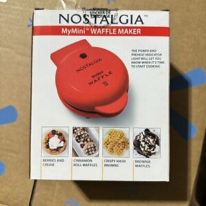 NEW! Nostalgia My Mini Personal Electric Waffle Maker 5
