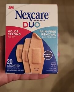 3M Nexcare Duo Bandages 20 Assorted Flexible Fabric