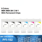 1set PFI-102 Ink Cartridge With Chips For Canon iPF500 iPF600 iPF605 iPF700