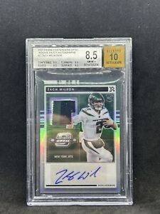 New ListingZach Wilson 2021 Contenders Optic Rookie Patch Auto Silver Prizm /50 BGS 8.5