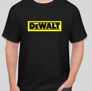 Dewalt Tools Yellow Text Logo Shirt t shirt Tee