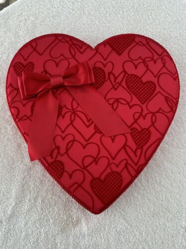 See’s Candies Heart Velvet & Satin Valentine Candy Box 3 lb (Box Only)
