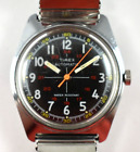 Vintage 1978 Timex 24HR Military Dial Automatic Wrist Watch Runs lot.e