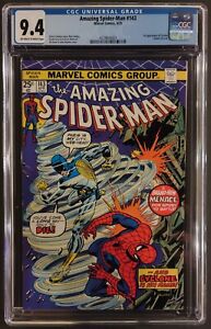AMAZING SPIDER-MAN #143 CGC 9.4 - MARVEL COMICS 1975 - 1ST APPEARANCE OF CYCLONE