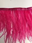 Ostrich Feather Fringe ,sold by yards ,6/7 inches lenght ,hot pink