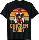 New ListingChicken Daddy Vintage Rooster For Dad Farmer Fathers Day Men T-Shirt