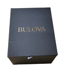 BULOVA GREY/GOLD SINGLE SLOT PRESENTATION WATCH BOX
