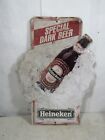 Vintage Small Heineken Special Dark Beer Aluminum Sign