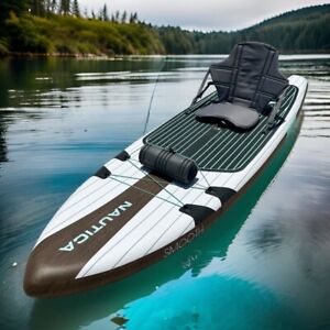 NAUTICA Paddleboard, Inflatable Fishing Kayak & SUP Stand Up Paddle Board & Seat