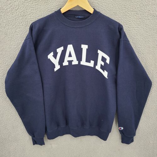 Yale University Sweatshirt Men's Small Blue Champion Sweater