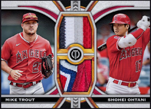 New Listing2023 Topps Tribute Dual Relic Patch RARE - SHOHEI OHTANI Mike Trout Digital Card