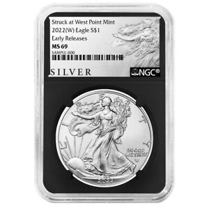 2022 (W) $1 American Silver Eagle NGC MS69 ER ALS Label Retro Core