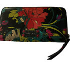 Sakroots Zip Around Wallet Floral Multicolored Peace Pattern