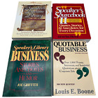Lot of 4 Quotable Business Speaker's Lifetime Library of Business Sourcebook