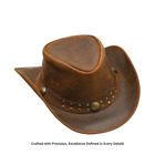 Arizona Leather Craft Unisex Cowboy Hats with Shapeable Brims for Western Style