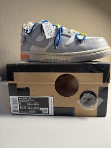 Men’s Size 9 - Nike x Off-White Dunk Low 'Lot 10 of 50' Deadstock.
